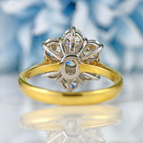 Ellibelle Jewellery Vintage 1998 Diamond 18ct Gold Daisy Cluster Ring (1.40cts)
