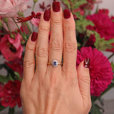 Ellibelle Jewellery Vintage 1998 Sapphire & Diamond 18ct Gold Ring