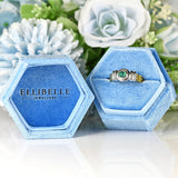 Ellibelle Jewellery Vintage 1999 Cabochon Emerald 18ct Gold Single-Stone Solitaire Ring