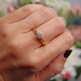 Ellibelle Jewellery Vintage 1999 Diamond 18ct Gold Solitaire Engagement Ring (0.53ct)