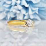 Ellibelle Jewellery Vintage 1999 Diamond 18ct Gold Solitaire Engagement Ring (0.53ct)