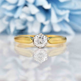 Ellibelle Jewellery Vintage 1999 Diamond 18ct Gold Solitaire Engagement Ring (0.53ct)