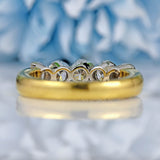 Ellibelle Jewellery Vintage 2003 Diamond 18ct Gold Five-Stone Wedding Band Ring (1.25ct)