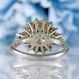 Ellibelle Jewellery Vintage Boodles 2 Carat Diamond Platinum Cluster Engagement Ring (2.54cts)