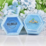 Ellibelle Jewellery Vintage Dark Opal & Diamond 18ct Gold Ring