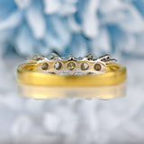 Ellibelle Jewellery Vintage Diamond 18ct Gold Five-Stone Band Ring (0.75cts)