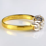 Ellibelle Jewellery Vintage Diamond 18ct Gold Five-Stone Band Ring (0.75cts)