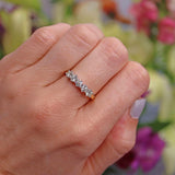 Ellibelle Jewellery Vintage Diamond 18ct Gold Five-Stone Band Ring (0.75cts)