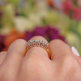 Ellibelle Jewellery Vintage Diamond 18ct Gold Five-Stone Band Ring (0.75cts)
