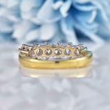 Ellibelle Jewellery Vintage Diamond 18ct Gold Six-Stone Band Ring (1.00ct)