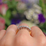 Ellibelle Jewellery Vintage Diamond 18ct Gold Six-Stone Band Ring (1.00ct)