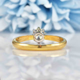 Ellibelle Jewellery Vintage Diamond 18ct Gold Solitaire Engagement Ring (0.60ct)