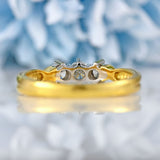 Ellibelle Jewellery Vintage Diamond 18ct Gold Three-Stone Engagement Ring (0.50cts)