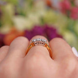 Ellibelle Jewellery Vintage Diamond 18ct Gold Three-Stone Engagement Ring (0.50cts)