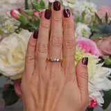 Ellibelle Jewellery Vintage Diamond 18ct Gold Three-Stone Engagement Ring (0.57cts)