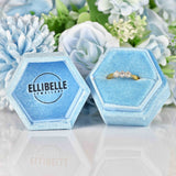 Ellibelle Jewellery Vintage Diamond 18ct Gold Three-Stone Engagement Ring (0.57cts)