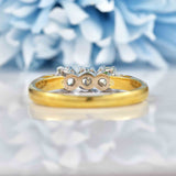 Ellibelle Jewellery Vintage Diamond 18ct Gold Three-Stone Engagement Ring (0.60ct)