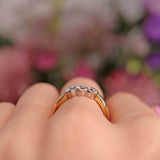 Ellibelle Jewellery Vintage Diamond 18ct Gold Three-Stone Engagement Ring (0.75cts)