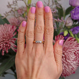 Ellibelle Jewellery Vintage Diamond 18ct Gold Three-Stone Engagement Ring (0.75cts)