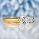 Ellibelle Jewellery Vintage Diamond 18ct Gold Three-Stone Engagement Ring (0.80cts)