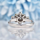 Ellibelle Jewellery Vintage Diamond 18ct White Gold Cluster Ring (0.95ct)