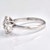 Ellibelle Jewellery Vintage Diamond 18ct White Gold Cluster Ring (0.95ct)