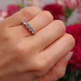 Ellibelle Jewellery Vintage Diamond 18ct White Gold Five-Stone Band Ring (1.30cts)