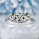 Ellibelle Jewellery Vintage Diamond 18ct White Gold Three-Stone Engagement Ring (1.24cts)