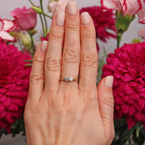 Ellibelle Jewellery Vintage Diamond Gold & Platinum Two-Stone Ring (0.50cts)