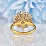 Ellibelle Jewellery Vintage Opal & Diamond 18ct Gold Cluster Ring By Cropp & Farr