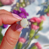 Ellibelle Jewellery Vintage Opal & Diamond 18ct Gold Engagement Ring (1.30cts)