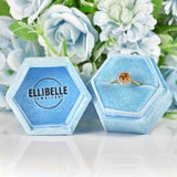 Ellibelle Jewellery Vintage Orange Zircon & Diamond 18ct Gold Cluster Ring