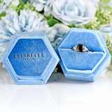 Ellibelle Jewellery Vintage Sapphire & Diamond 18ct Gold Seven-Stone Ring