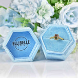 Ellibelle Jewellery Vintage Watermelon Tourmaline & Diamond Gold Trilogy Ring
