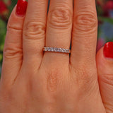 Ellibelle Jewellery WHITE GOLD DIAMOND HALF ETERNITY RING