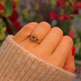 Ellibelle Jewellery EDWARDIAN SAPPHIRE & DIAMOND RING