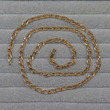 Ellibelle Jewellery VINTAGE 9CT GOLD FANCY CURB LINK NECK CHAIN (24")