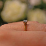 Ellibelle Jewellery Vintage 1980s Diamond 18ct Gold Engagement Ring (0.30ct)