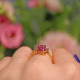 Ellibelle Jewellery AMETHYST 9CT GOLD 'TOI ET MOI' RING