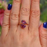 Ellibelle Jewellery AMETHYST 9CT GOLD 'TOI ET MOI' RING