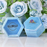 Ellibelle Jewellery Amethyst & Diamond Gold Five Stone Ring
