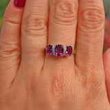 Ellibelle Jewellery Amethyst & Diamond White Gold Ring