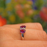 Ellibelle Jewellery Amethyst & Diamond White Gold Ring