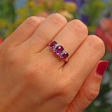Ellibelle Jewellery Amethyst & Diamond White Gold Ring