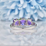 Ellibelle Jewellery Amethyst & Diamond White Gold Ring