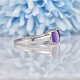 Ellibelle Jewellery Amethyst & Diamond White Gold Ring