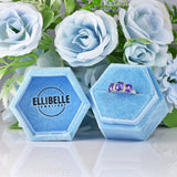 Ellibelle Jewellery Amethyst & Diamond White Gold Ring