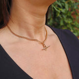 Ellibelle Jewellery Antique 9ct Gold Albert Chain Necklace (15.5") 21.7g