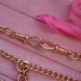 Ellibelle Jewellery Antique 9ct Gold Albert Chain Necklace (15.5") 21.7g
