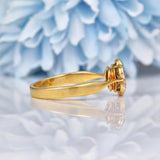 Ellibelle Jewellery Antique Art Deco 18ct Gold Diamond Daisy Cluster Ring
